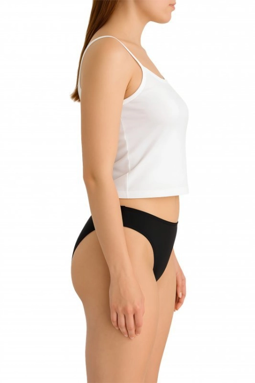 Figi kąpielowe z wąskimi bokami Self Brazilmini 19 czarne – ujęcie 4