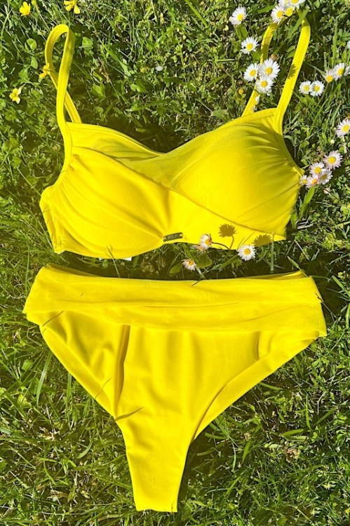 Dwuczęściowy strój kąpielowy z odpinanymi ramiączkami Self Fashio
