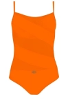 Jednoczęściowy strój kąpielowy push-up Self Fashion 11 1000N 26C pomarańczowy