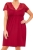 Wiskozowa koszula nocna plus size Donna Livia burgund – ujęcie 2