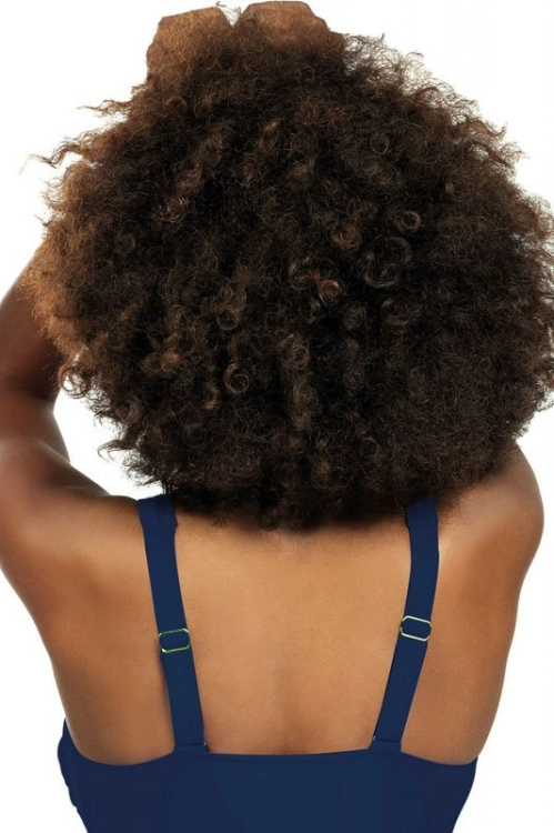 Jednoczęściowy sportowy strój kąpielowy Self Fashion Sport S36 31 granatowy - prezentacja modelu, ujęcie 7