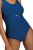 Jednoczęściowy sportowy strój kąpielowy modelujący Self Fashion Sport S36W 30 niebieski – ujęcie 4