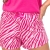 Bawełniana piżama damska w zwierzęcy wzór Donna Zebra Short fuksja – ujęcie 3