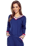 Dres damski homewear z długimi spodniami Eldar Fanny granatowy