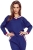 Dres damski homewear z długimi spodniami Eldar Fanny granatowy – ujęcie 4