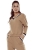 Dres damski homewear z długimi spodniami Eldar Fanny beżowy – ujęcie 2