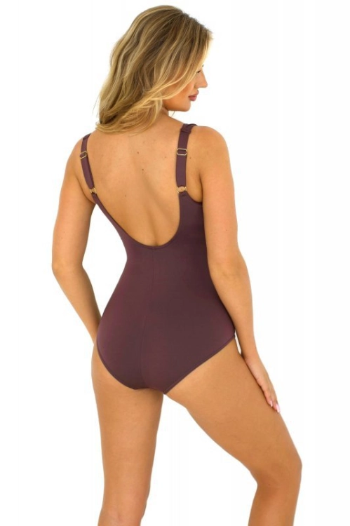 Jednoczęściowy modelujący strój kąpielowy soft Self Roma 7 1069V1CK7 18C brązowy – ujęcie 3
