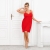 Wiskozowa koszula nocna plus size Donna Sylvia czerwona – ujęcie 3