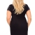Wiskozowa koszula nocna plus size z koronką Donna Sonia czarna – ujęcie 5