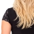 Wiskozowa koszula nocna plus size z koronką Donna Sonia czarna – ujęcie 6