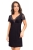 Wiskozowa koszula nocna plus size z koronką Donna Sonia czarna - prezentacja modelu, ujęcie 7