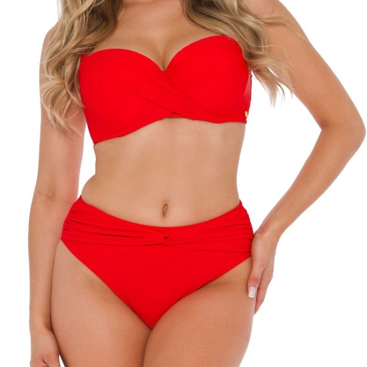 Dwuczęściowy strój kąpielowy push-up Self Bodrum2 730RBU2 6 czerwony – ujęcie 2
