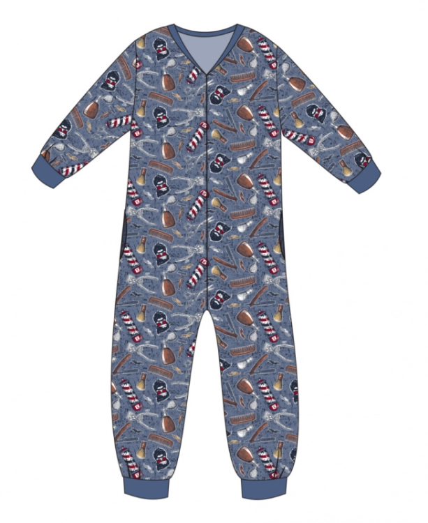 Kombinezon wygodny Cornette 185/125 kids Barber 2 – ujęcie 2