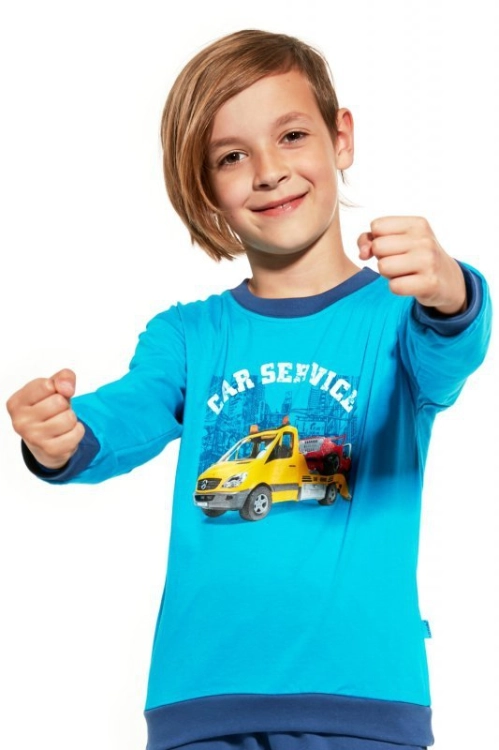 Piżama chłopięca bawełniana Cornette Car Service 477/130 – ujęcie 2