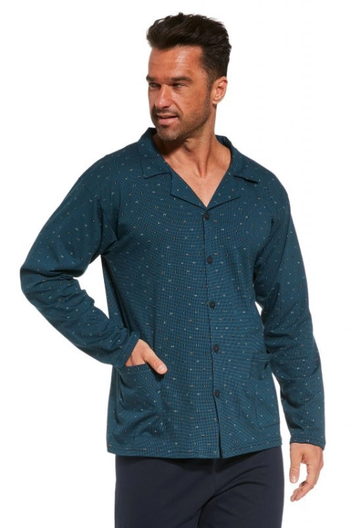 Piżama męska rozpinana plus size Cornette 114/64 Plus – ujęcie 2