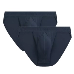 Slipy męskie tanga Atlantic 2MP 1591 granatowe 2-pak
