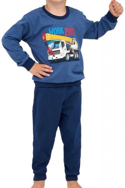 Piżama chłopięca z długim rękawem Cornette Kids Work Zone 478/162 – ujęcie 2