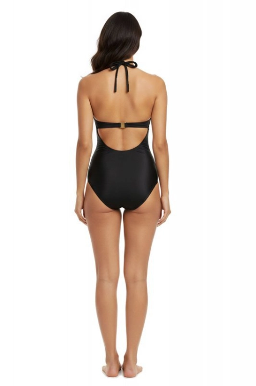 Jednoczęściowy strój kąpielowy push-up Self Lucerne3 1026CL3 19 czarny – ujęcie 3