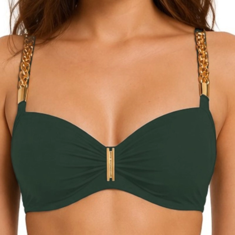 Biustonosz kąpielowy push-up Self Luxelle1-BRA 730V1XE1/G 7G zielony – ujęcie 2