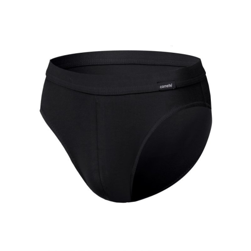 Slipy męskie z niskim stanem Cornette Authentic Mini 226 czarne