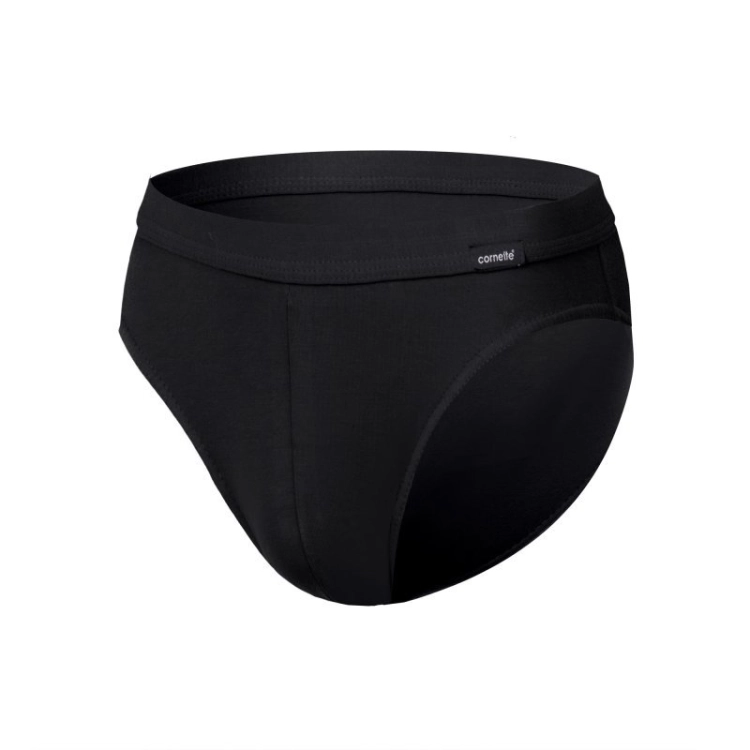 Slipy męskie z niskim stanem Cornette Authentic Mini 226 czarne