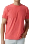 Koszulka męska T-shirt Atlantic 033 z krótkim rękawem koralowa