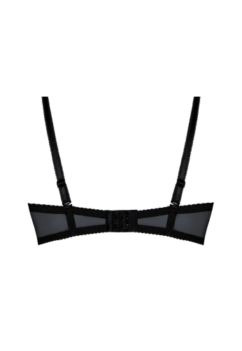 Biustonosz push-up z haftem Mefemi Nipplex Olga czarny – ujęcie 2