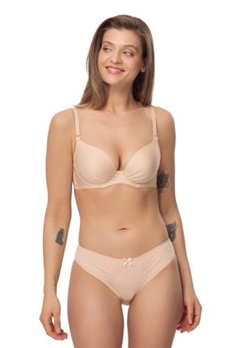 Figi gładkie Mefemi Nipplex Lili beżowy – ujęcie 2