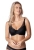 Biustonosz push-up koronkowy Mefemi Nipplex Claudia czarny