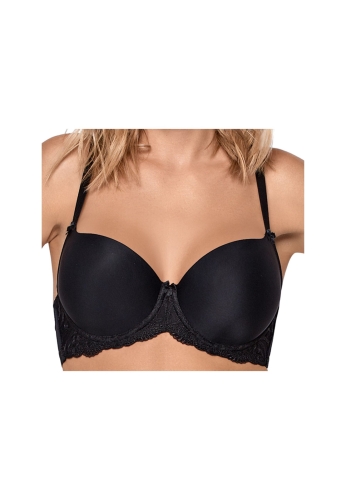 Biustonosz push-up Mefemi Nipplex Rita czarny – ujęcie 2