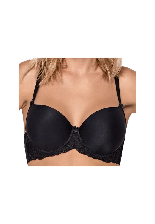 Biustonosz push-up Mefemi Nipplex Rita czarny – ujęcie 2