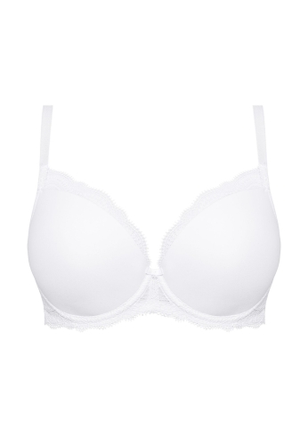 Biustonosz push-up gładki Mefemi Nipplex Pepite biały – ujęcie 2