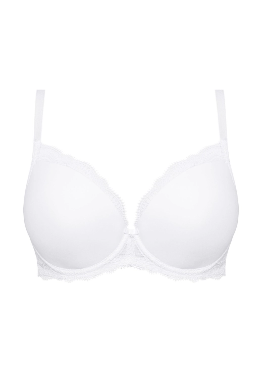 Biustonosz push-up gładki Mefemi Nipplex Pepite biały – ujęcie 2