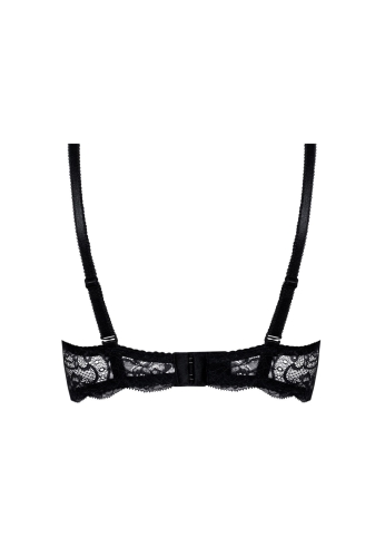 Biustonosz push-up koronkowy Mefemi Nipplex Wiki czarny – ujęcie 2