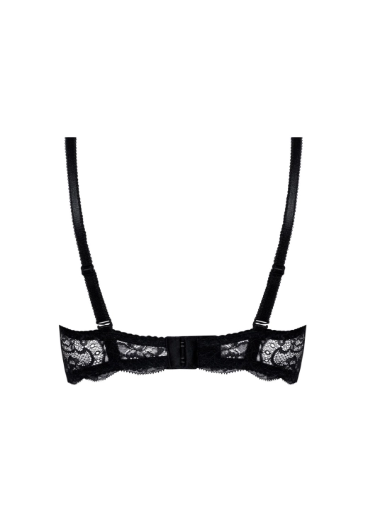 Biustonosz push-up koronkowy Mefemi Nipplex Wiki czarny – ujęcie 2