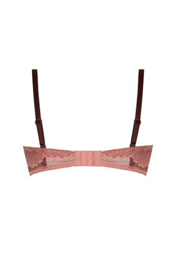 Biustonosz push-up koronkowy Mefemi Nipplex Zoe różowy – ujęcie 2