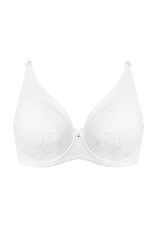 Biustonosz push-up koronkowy Mefemi Nipplex Casilda mleczny – ujęcie 2