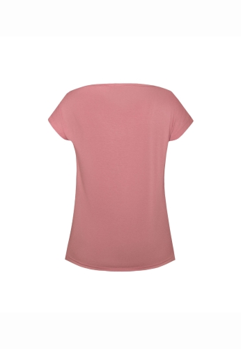 Bluzka wiskozowa Mefemi Nipplex Mix & Match ceglasty – ujęcie 2
