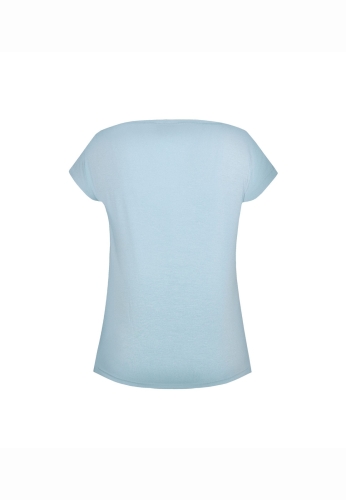 Bluzka wiskozowa Mefemi Nipplex Mix & Match aqua – ujęcie 2