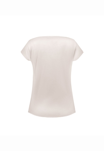 Bluzka wiskozowa Mefemi Nipplex Mix & Match mleczny – ujęcie 2
