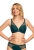 Biustonosz push-up koronkowy Mefemi Nipplex Emily zielony
