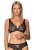 Biustonosz push-up koronkowy Mefemi Nipplex Lidia czarny