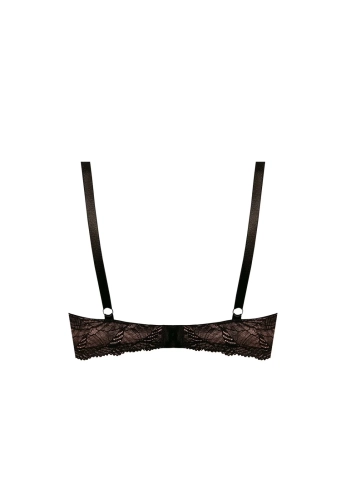 Biustonosz push-up koronkowy Mefemi Nipplex Lidia czarny – ujęcie 2