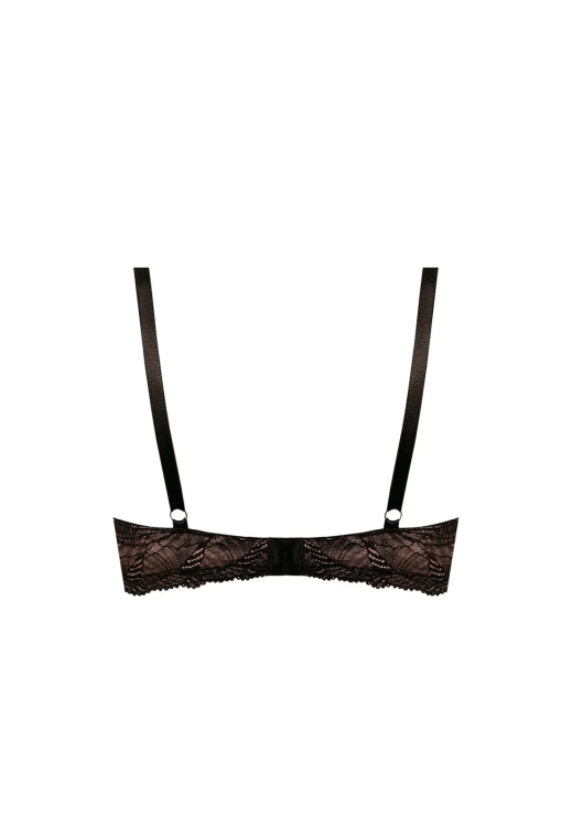 Biustonosz push-up koronkowy Mefemi Nipplex Lidia czarny – ujęcie 2
