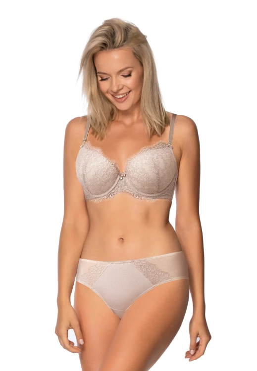 Biustonosz push-up Mefemi Nipplex Liliana mokka – ujęcie 2