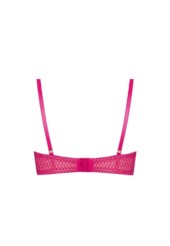 Biustonosz push-up koronkowy Mefemi Nipplex Matilda fuksja – ujęcie 2