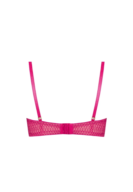 Biustonosz push-up koronkowy Mefemi Nipplex Matilda fuksja – ujęcie 2