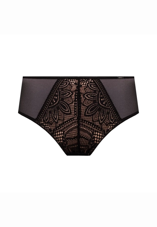 Figi wysokie Mefemi Nipplex Desire czarny-beż – ujęcie 2
