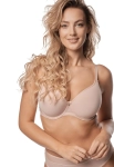 Biustonosz minimizer na duży biust gładki Mefemi Nipplex Celine cappuccino