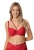 Biustonosz push-up Mefemi Nipplex Rosalia czerwony